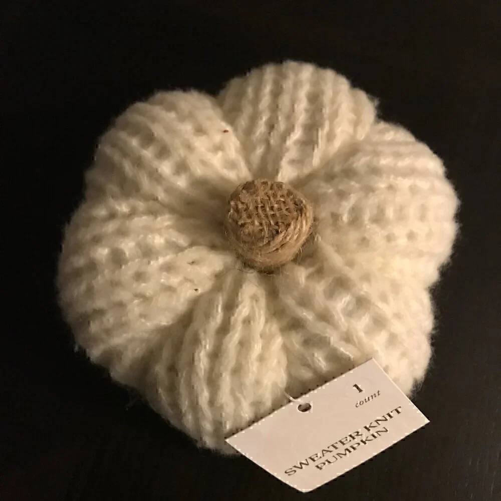 NWT Target Bullseye White Sweater Knit Pumpkin